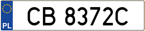 Trailer License Plate